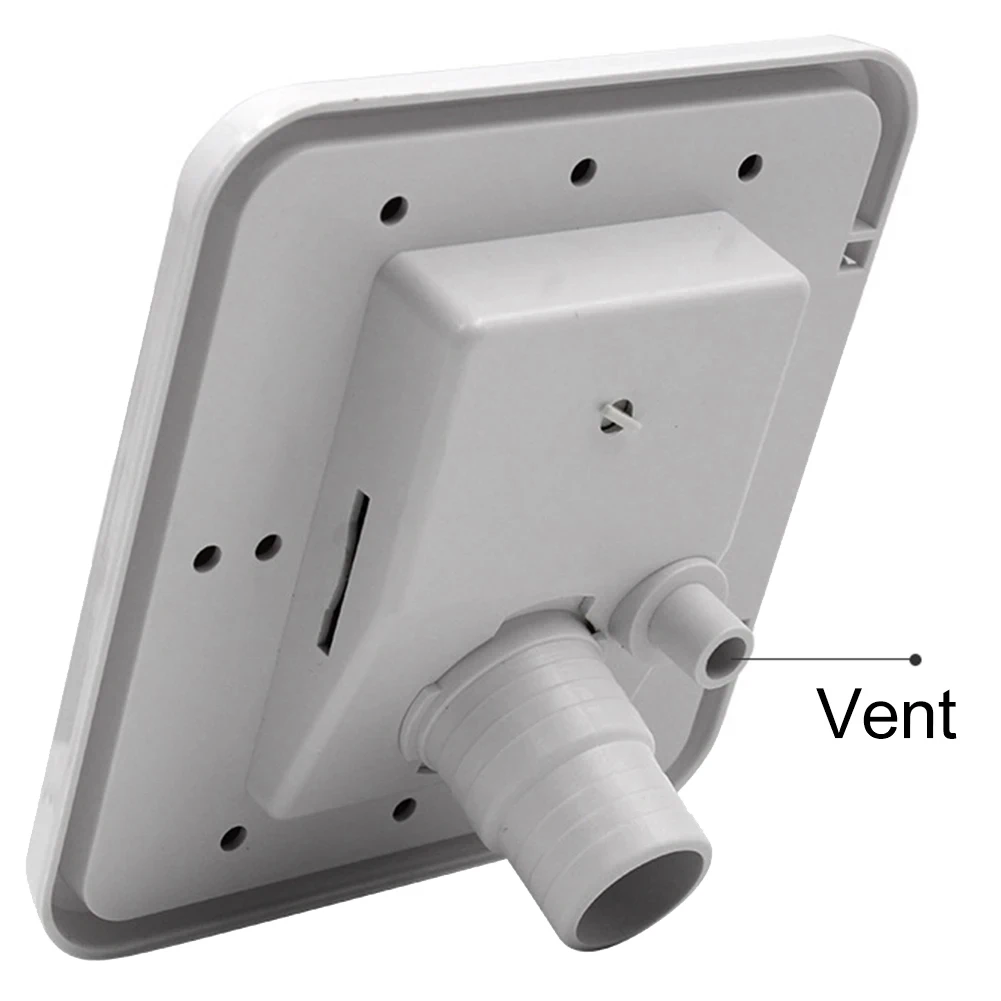 AU33-RV Gravity Water Filler Square Hatch Water Box With Key Screw RV Trailer Caravan Accessories