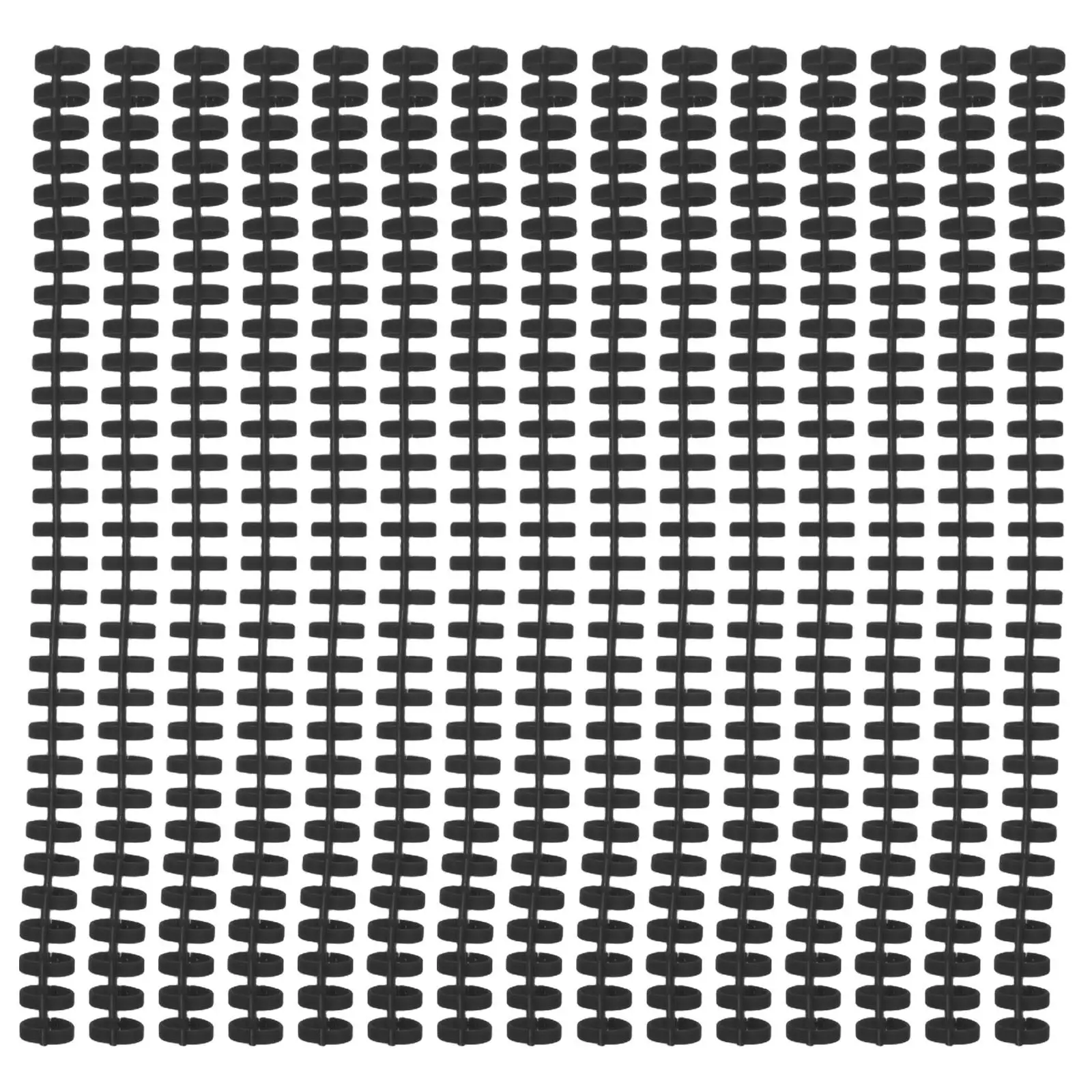 20Pcs Spiral Binding Coils Loose Leaf Notebook Rings Plastic 30 Hole Black Replacement Comb Binding Spines DIY Office School