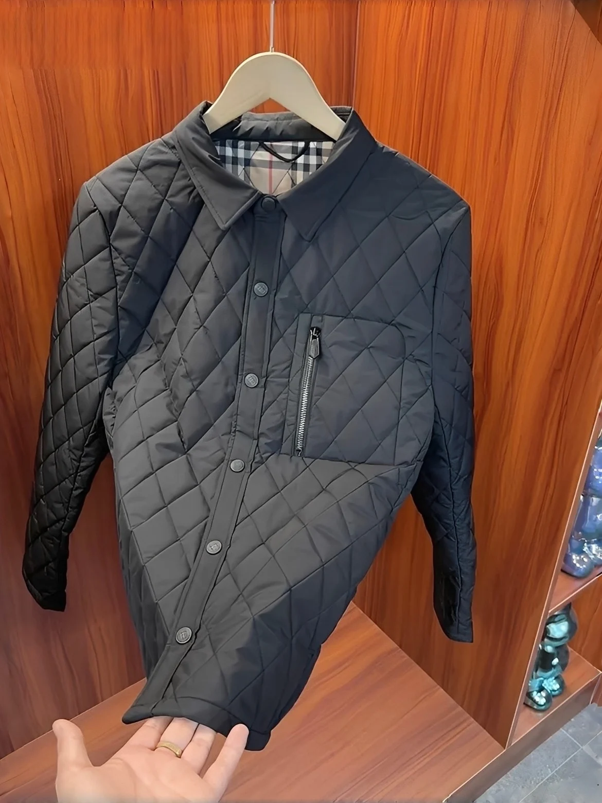 

Мужская высококачественная приталенная повседневная модная куртка с воротником, деловая, из хлопка, осенне-зимняя, утепленная, из полиэфирного волокна