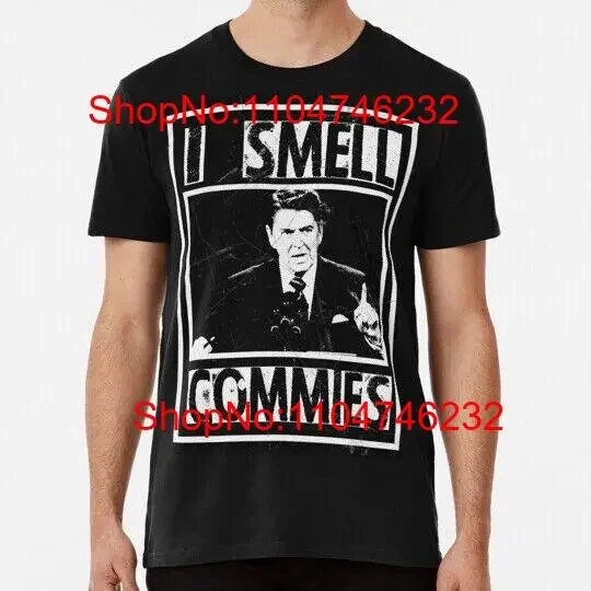 I Smell Commies Size S to 4XL T Shirt vintage Washed Slightly Stylish streetwear homme fashion Versatile Soft Casual graphic