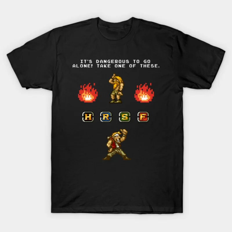 

80s Video game Metal Slug #813 Retro Arcade Full Army Shooting War Game gift T shirt for men Large size Tops S-6XL