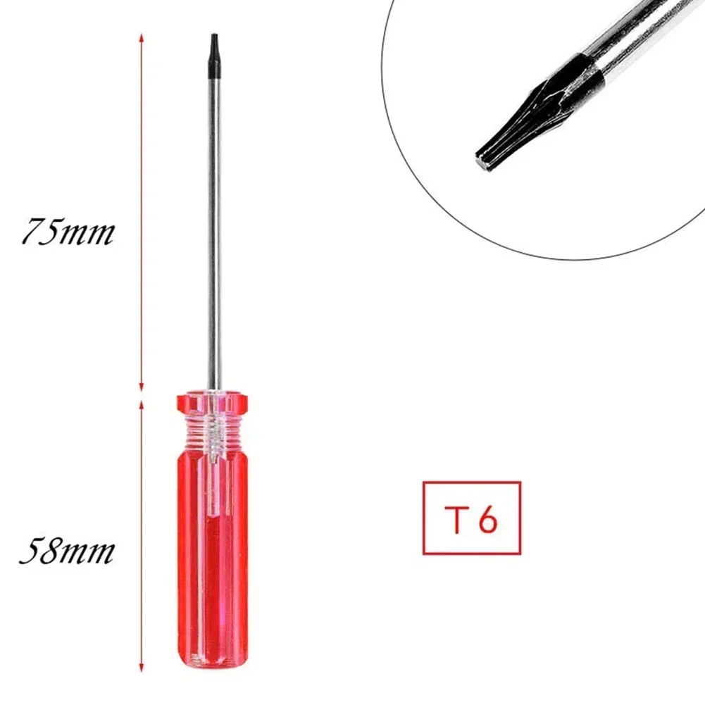 Brand New Screwdriver Tool 1pcs 360 Chromium For Xbox PVC Precision Magnetic Red+Silver Screwdriver T6/T7/T8/T9