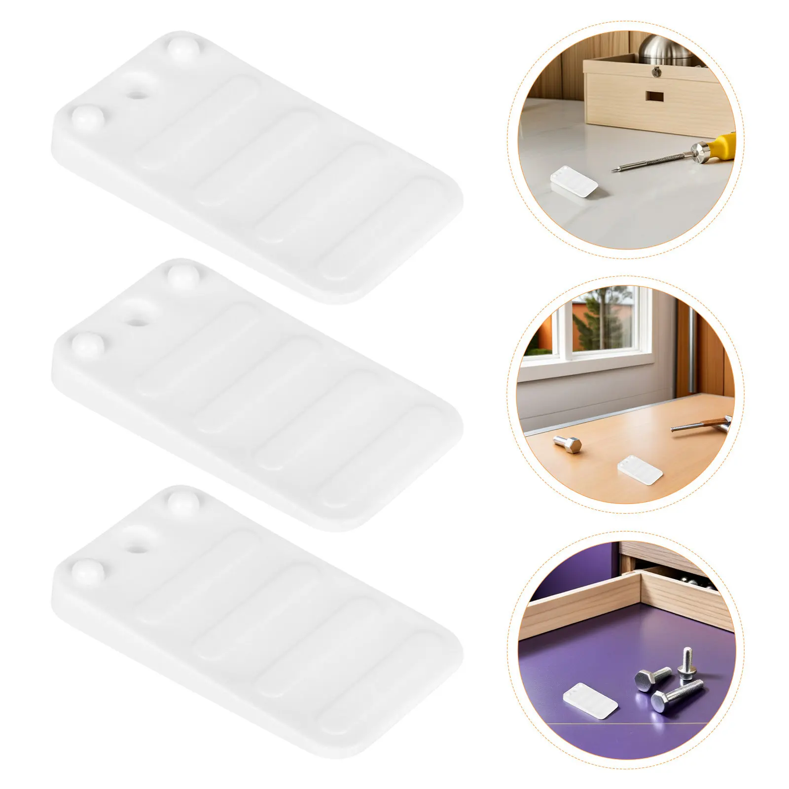 20Pcs Furniture Leveler Pads Hard Plastic Wedges for Leveling Uneven Floors Table Sofa Cabinet Legs Anti Wobble Shims