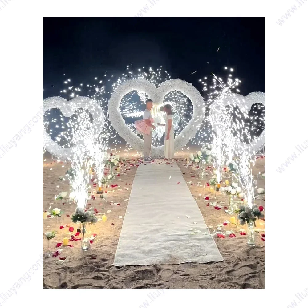 

Marry Me Proposal Fancy Floral Photo Backdrop Flower Wedding Wall Stand Backdrop Decoration Engagement Heart Love Valentine Deco