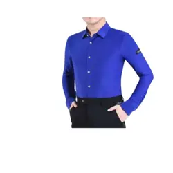 Camisas de baile latino moderno para hombre, disfraces de baile de salón, Vals, actuación, 1 lote