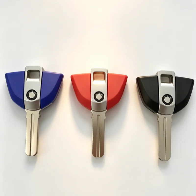 For BMW R1200RT K1600GTL S1000RR R1200GS R1250GS ADV Blank Key Motorcycle Replace Uncut Keys Can Be Placed Anti-Theft Chip