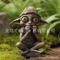 New Outer Space Alien Accessories Statue Martians Garden Figurine Set For Home Indoor Outdoor Decoration Courtyard