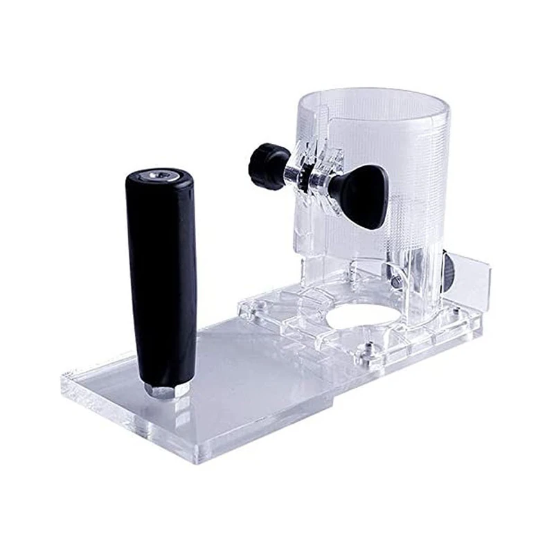 New Trimming Machine Transparent Base Protective Cover Woodworking Engraving Machine Trimming Machine Cover Power Tool