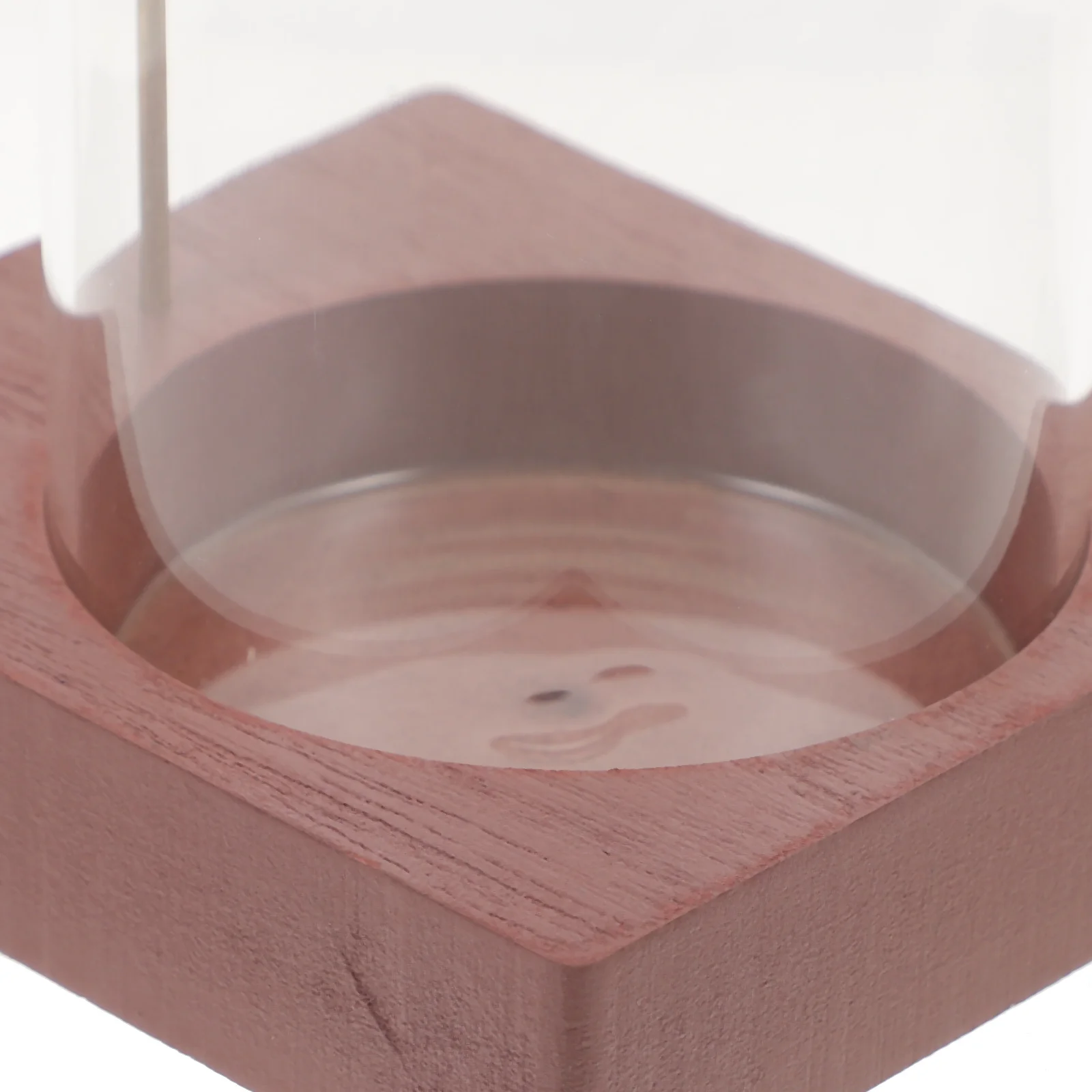 

Sandalwood Incense Holder Wooden Base Glass for Upside Down Incense Sticks Easy Use Clip Included Home Relaxation