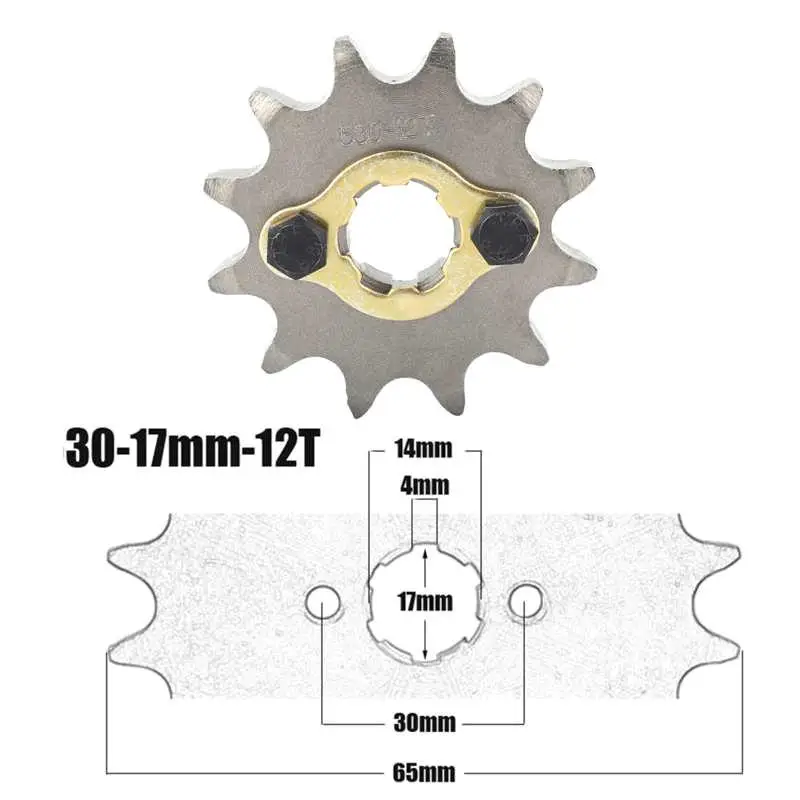 Pignone motore anteriore da 17mm 30mm + accessorio di montaggio |