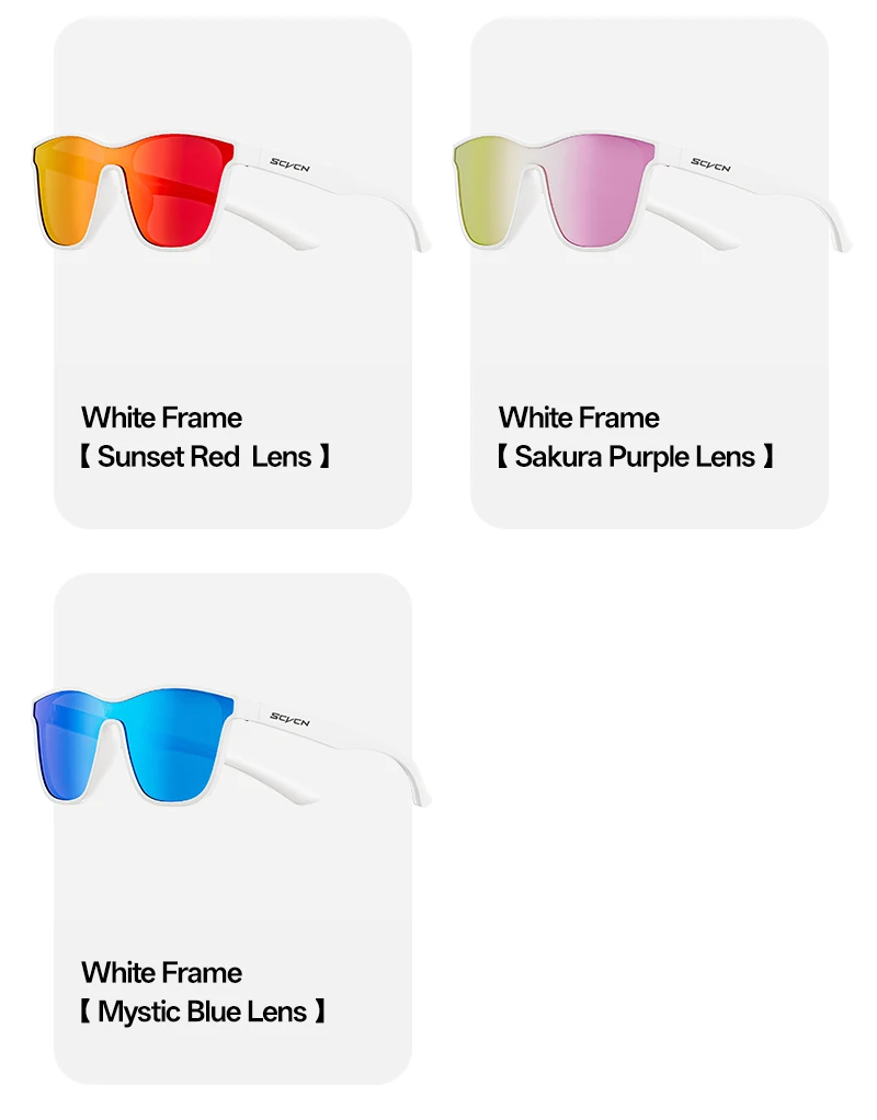 SCVCN Polarisierte Angeln Sonnenbrille Mode Laufen Sport Sonnenbrille Outdoor Wandern Stick Casual Gläser MTB Radfahren Gläser – Detail 19