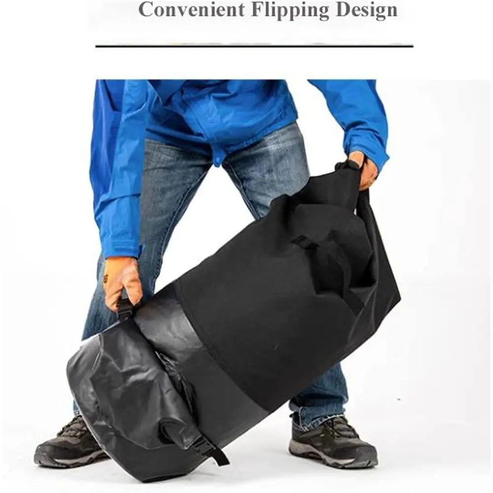 سلة سماد خارجية سعة 20 جالونًا مع ميزان حرارة، وأكياس نفايات ساحة شديدة التحمل للاستخدام في الحديقة والفناء #5