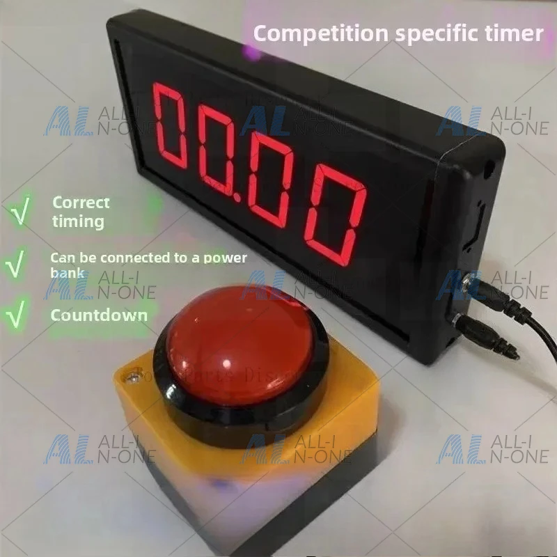 Multipurpose LED Digital Timer - Rechargeable Wrist Stopwatch Countdown Counter Competitions, Training, Speech