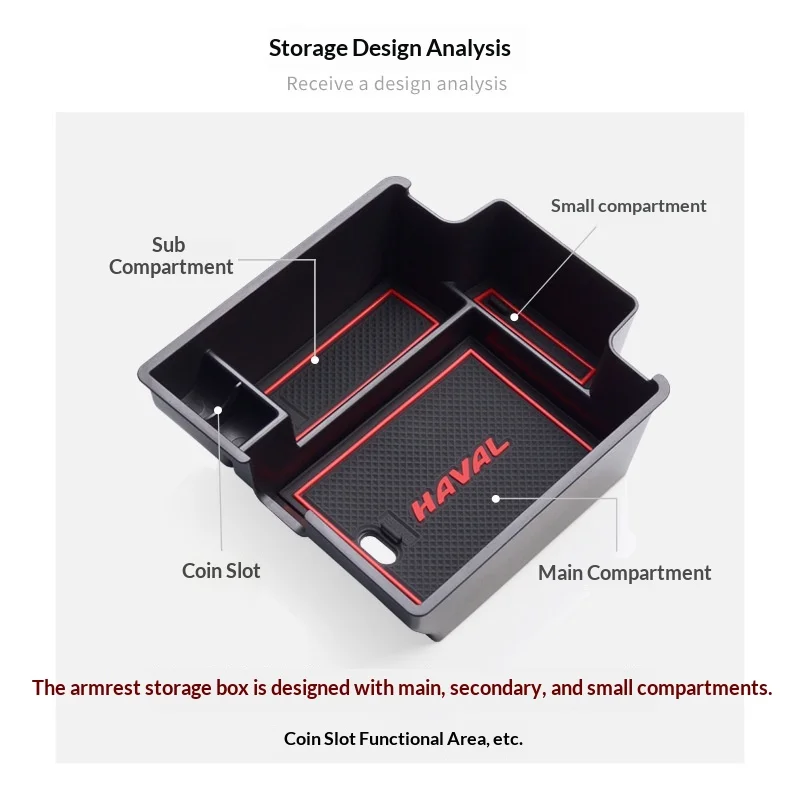 It is suitable for Great Wall Hover 17-20 new H6 armrest box storage box M6 storage storage box H6 sports version