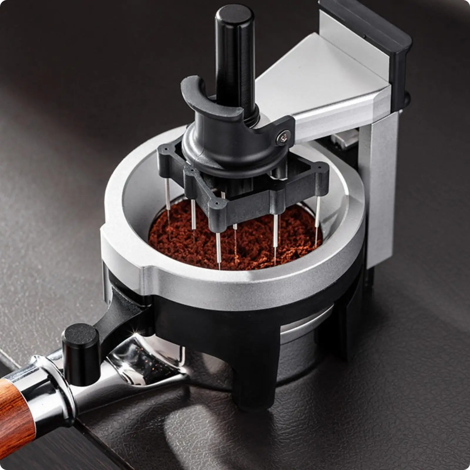 Espresso Pointing Distributor Adjustable-Height Rotary Point Distributor 360-Degree Espresso Distribution Tool