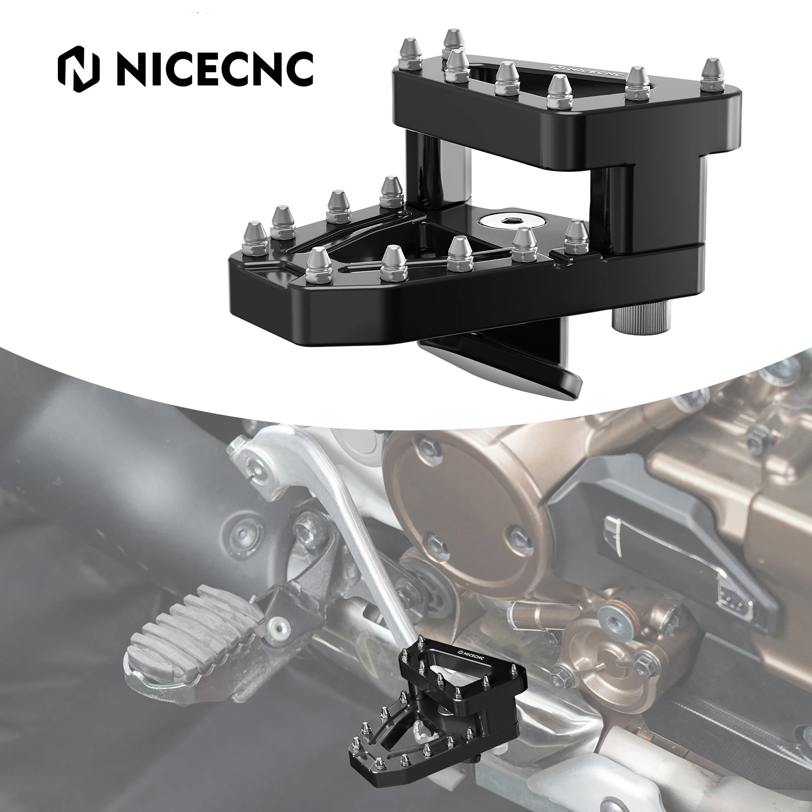 

NICECNC Motorcycle Stepped Brake Pedal Tip for Honda CRF1100L Africa Twin/Adventure Sports 2020 2021 2022 2023 2024 2025 2026