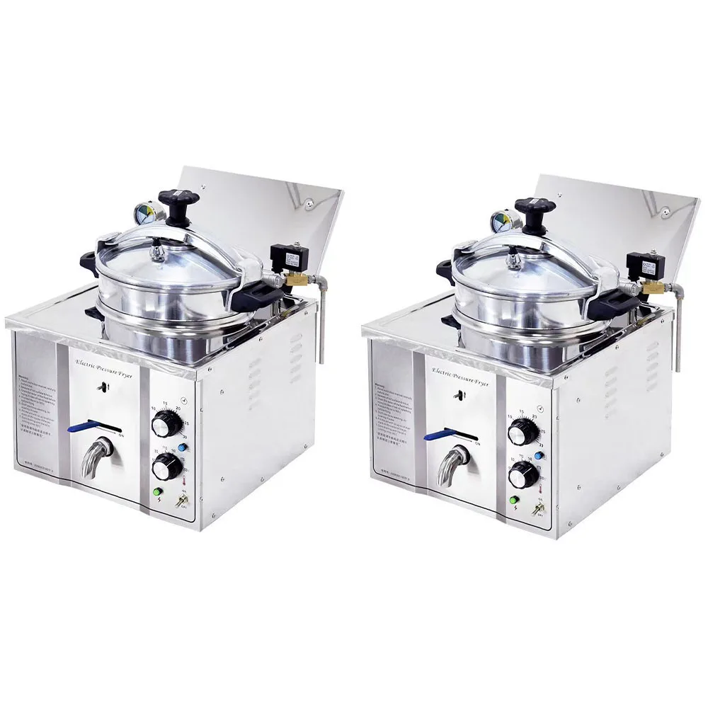 Factory Price Small Tabletop Broast Chicken Pressure Deep Fryer With KFC-Style Cooking For Sale