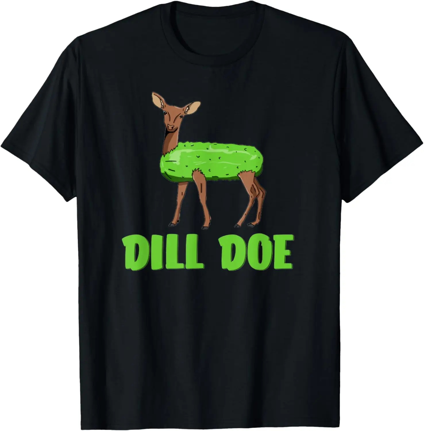 Dill Doe Funny Adult Humor Funny Nature Deer Redneck T-Shirt Custom Printed Graphic T Shirts Vintage T Shirt Camisas Streetwear