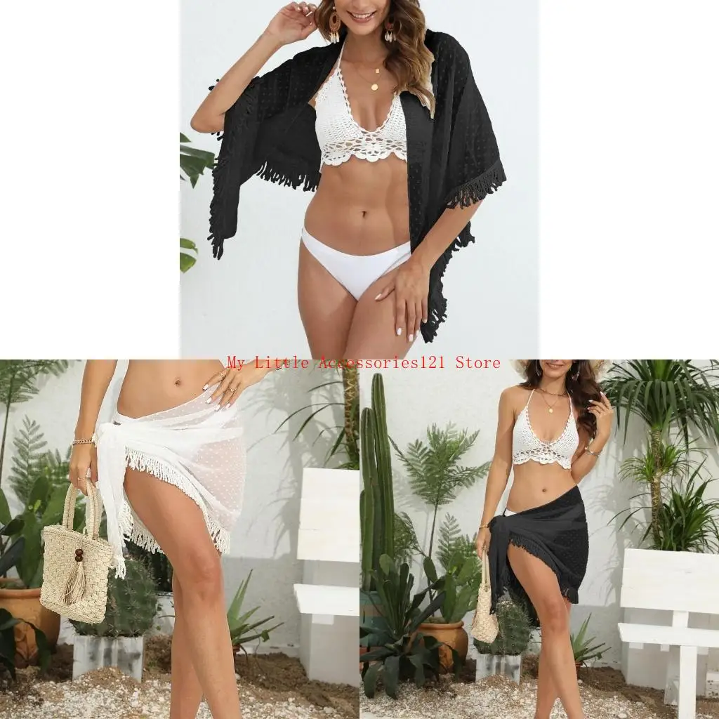 

Женщины стильная юбка с обертыванием саронга для пляжей