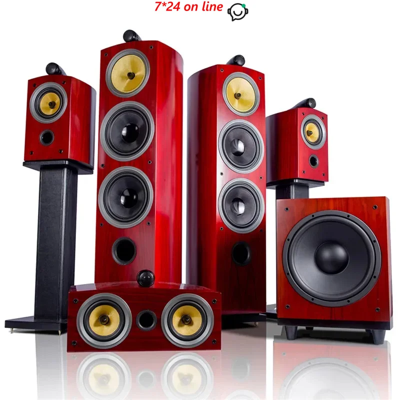 

ONL-51A Nautilus Двойной 8-дюймовый HIFI-комплект 5.1/7.1, деревянный комплект акустики для домашнего кинотеатра, 12-дюймовый сабвуфер