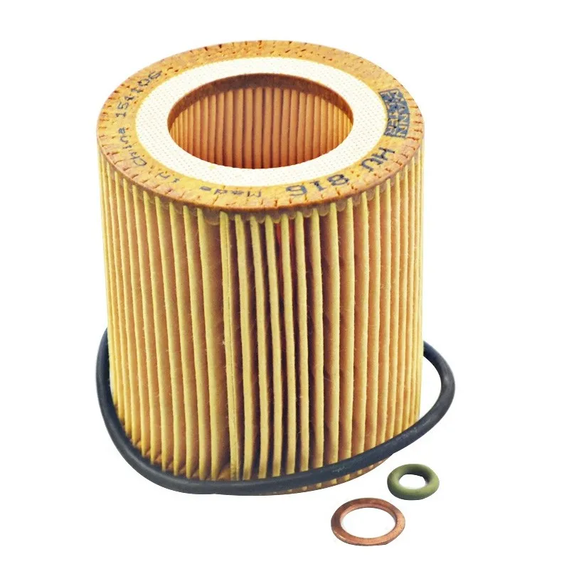 MANN FILTER HU816x Oil Filter Fits BMW Series 1 2 3 4 5(F10 F11 F18) 6 7(E65 E66) X1 X3(E83) X4 X5 X6 Z4 11427541827 11427953129