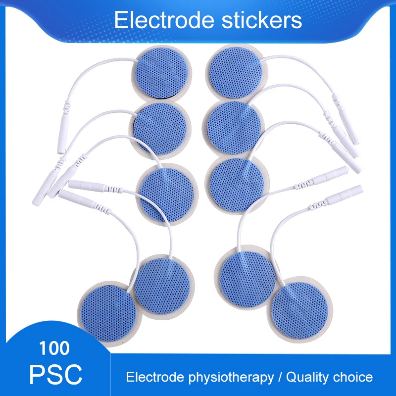 

100pcs High Quality Nerve Stimulator Silicone Gel for Tens Electrodes Digital Acupuncture Physiotherapy TENS Pad Electrodes