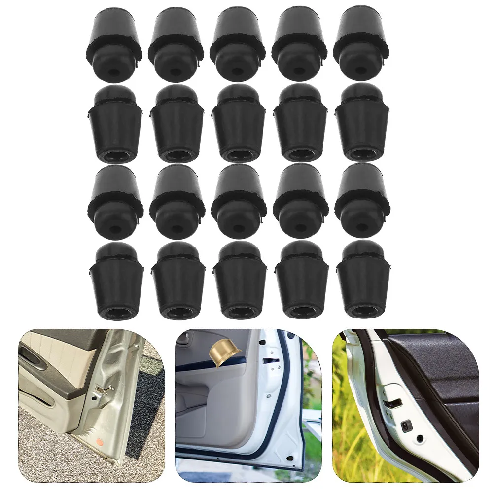 

40Pcs Universal Car Hood Trunk Rubber Mounts Shock Absorber Cushion Buffer Pads Door Bumper Protection Engine Cover Trim Grommet