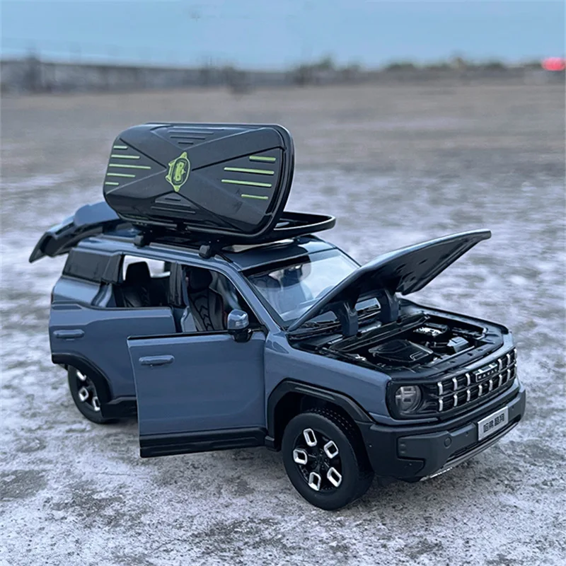 1:32 Haval X-DOG SUV Alloy Car Model Diecasts Metal Off-road Vehicles Car Model Simulation Sound Light Collection Kids Toys Gift