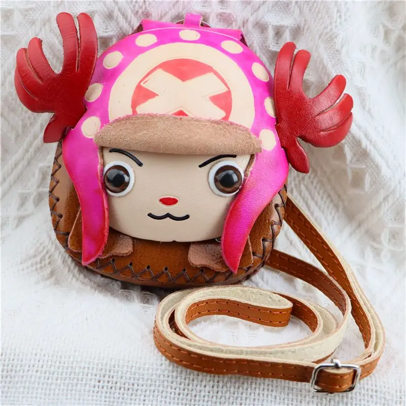 

Creative Cowhide Anime ONE PIECE Chopper Coin Purse Key Holder – Cute Crossbody Bag Shoulder Bags for Men/Women Boys Girls Gifts