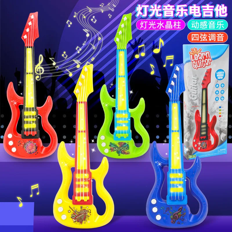 Mini Kinder gitarre 4-saitige Ukulele E-Piano Musik instrument Gehirn training pädagogisches Spielzeug Geburtstags geschenk Mädchen Junge