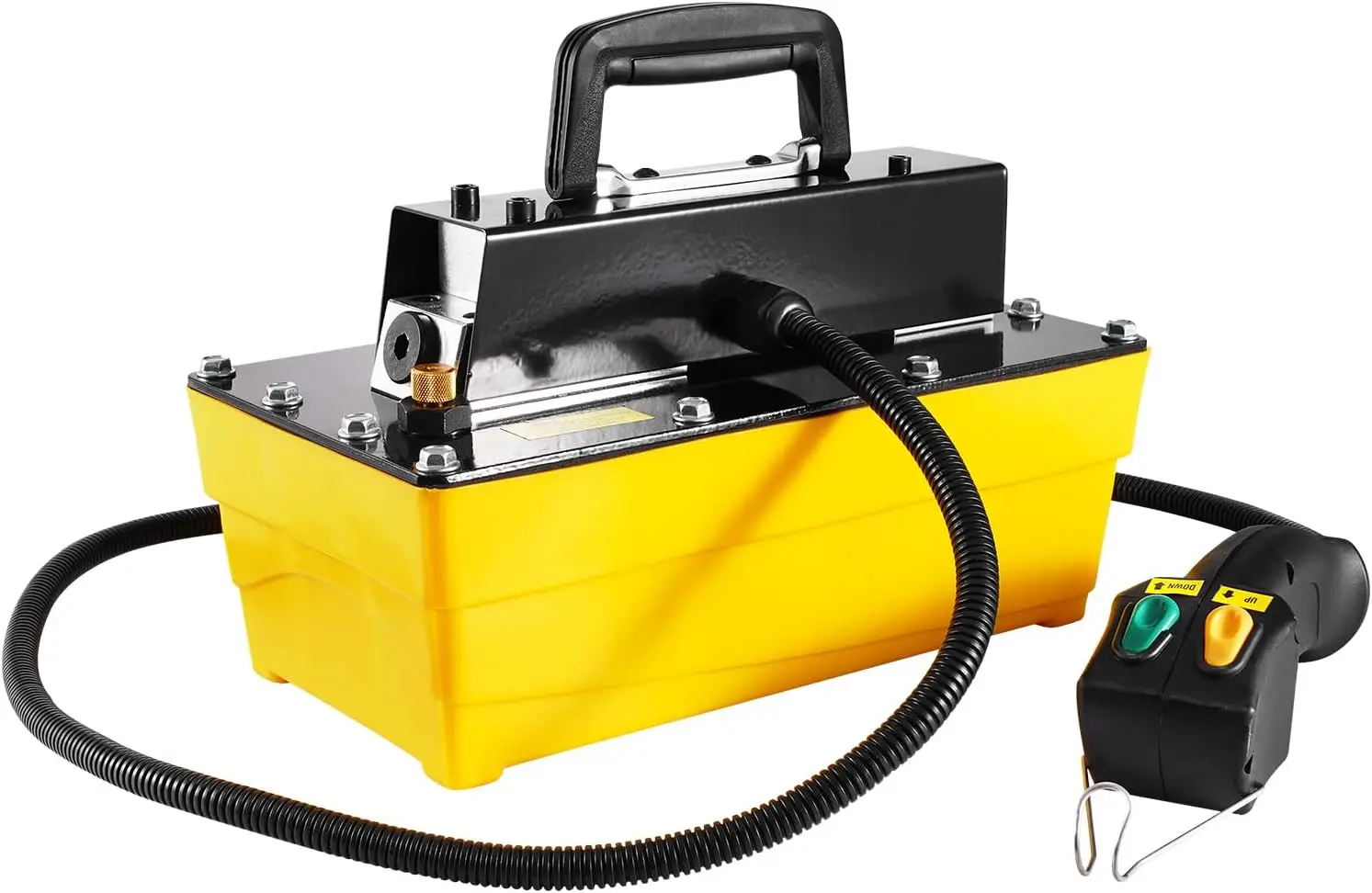 

10,000PSI Air Hydraulic Pump, NPT 1/4 In Inlet, Plastic Air Hydraulic Pump with Remote Control Actuator, for Automobile Frame