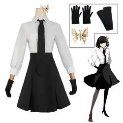 Bungo Stray Dogs Yosano Akiko Costume Cosplay Armed Detective Agency camicia e gonne angelo della morte accessori farfalla