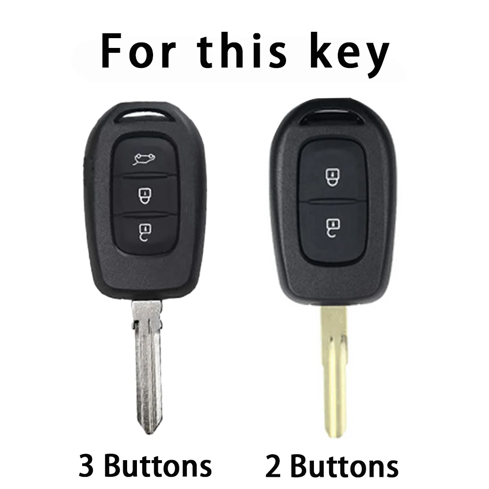 2 3 Buttons TPU Car Key Cover Case Fob Shell for Renault Kwid Traffic Symbol for Dacia Sandero Logan Duster 2016 2017 2018