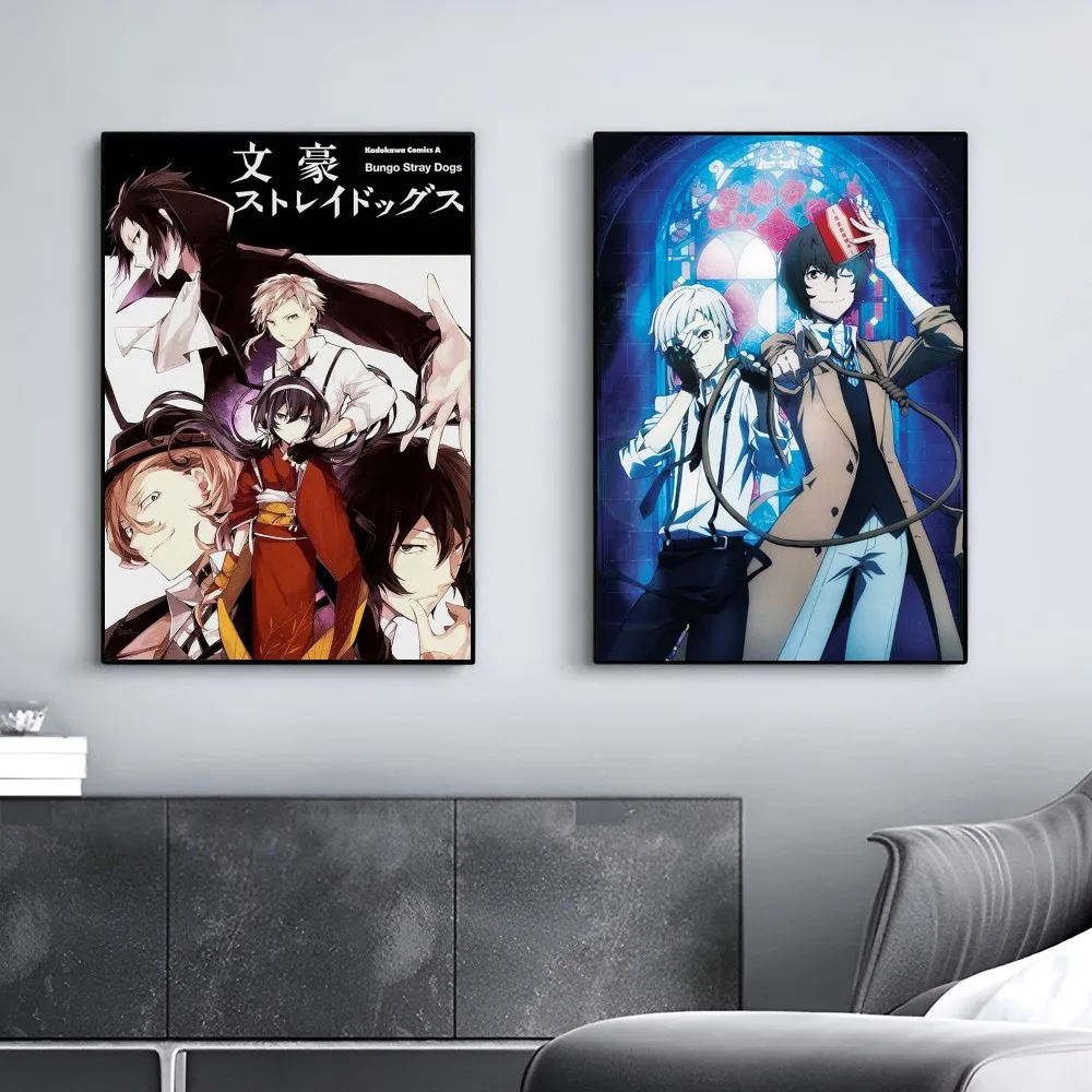 1pc Anime Bungo Stray Dogs Poster Wall Sticker Bedroom Bedside Decoration Modern Art Indoor Hanging Painting