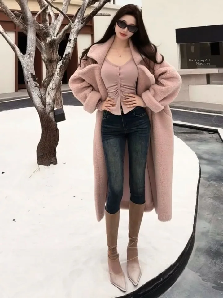 

Retro Waed Fce High Waist Slimming Women's Jeans Faionable Cotton Stretch Denim High Elastici Autumn Winter Trousers
