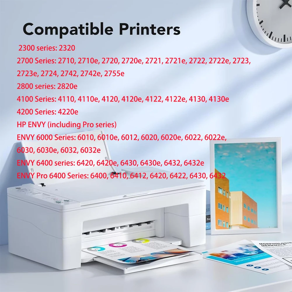 Einkshop 305XL Refill Ink Cartridge Compatible for HP 305 XL Hp305 for HP Deskjet Series 2700 Envy Series 4200 6020 6030 6400