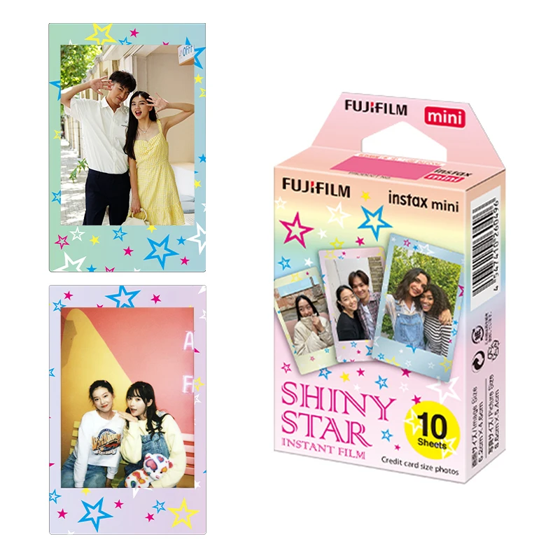 10/20/30Sheets Fujifilm Shiny Star Instax 12 Mini Film Photo Paper For Fuji Mini 11 8 9 7s 25 26 70 90 Instant Camera SP-1 SP-2