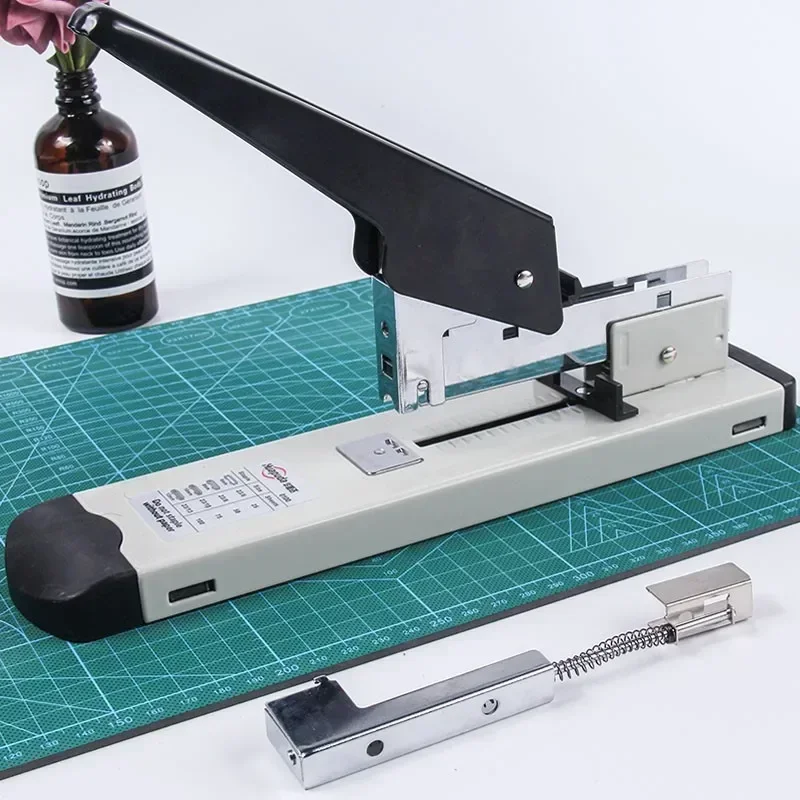 Hot Sale Heavy Duty 120 Sheets Stapler With Ruler, Adjustable Binding Thickness Metal Paper Stapler Fit Staples 23/6, 23/8, 23/1