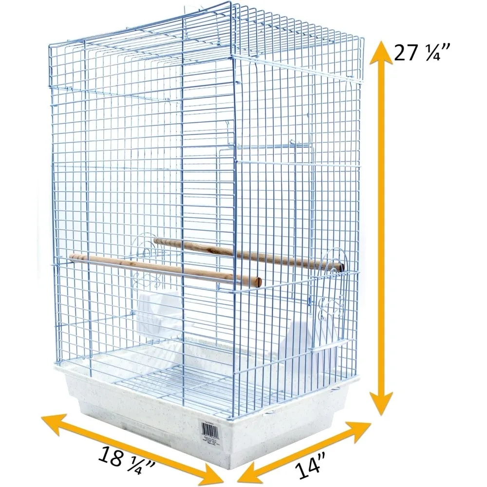 PENN-PLAX Cockatiel & Small Parrot Starter Kit with Birdcage, Cover, and Accessories – Perfect for Cockatiels, Conures, and