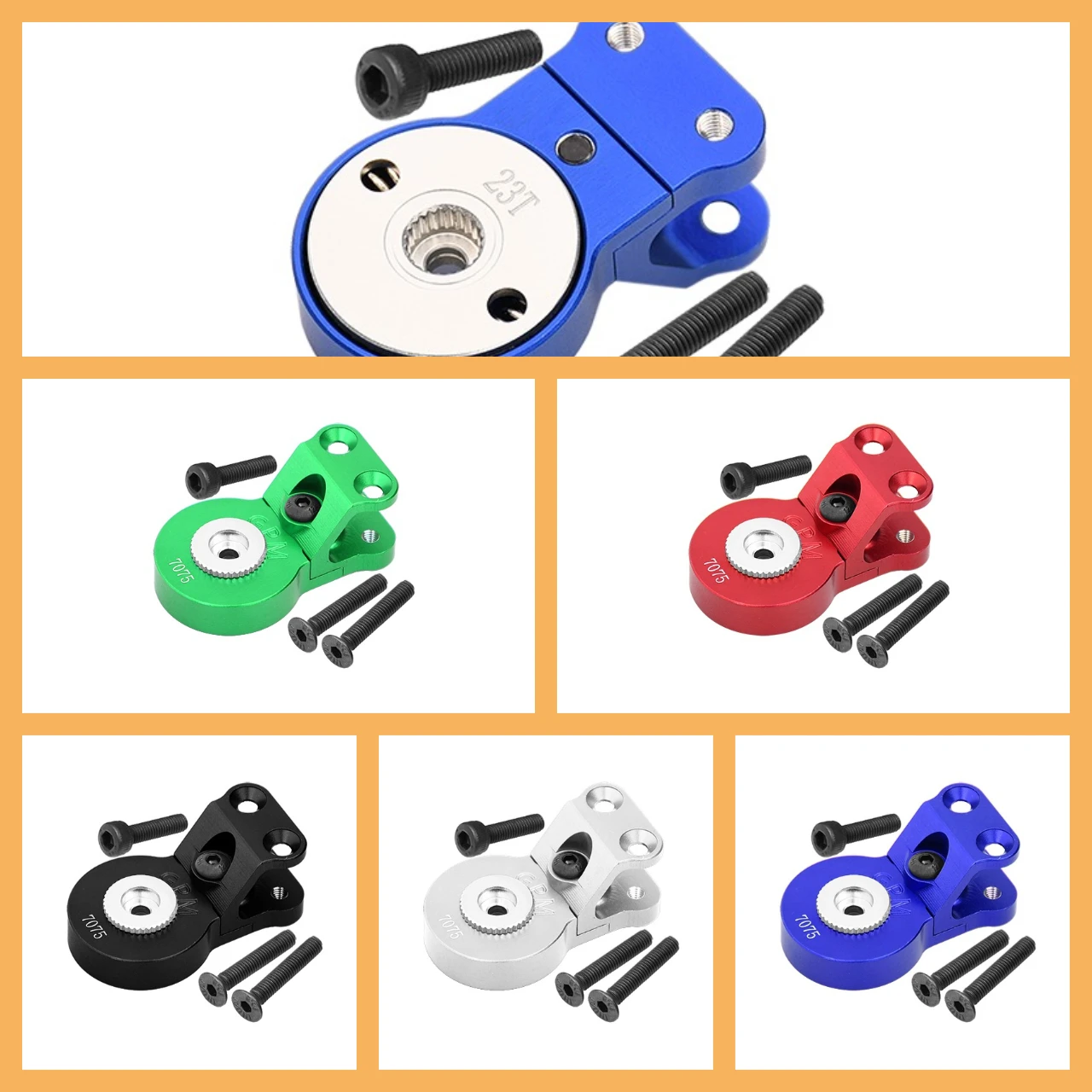 

GPM Алюминий 7075 Сервопривод рулевого управления 23 Т Вт. Встроенная пружина для вихров Gorgon 1/10