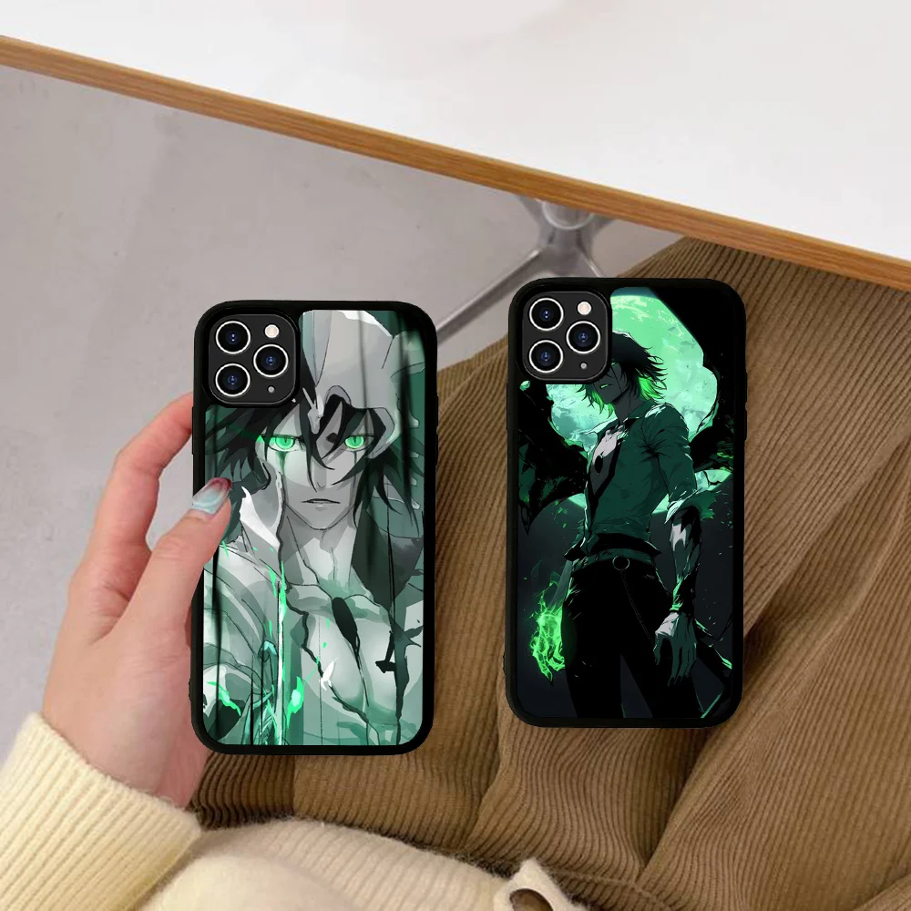 Anime Classic B-Bleach U-Ulquiorra Phone Case Silicone PC+TPU For For IPhone 11 12 13 14 15 16 Plus Pro Max Cover