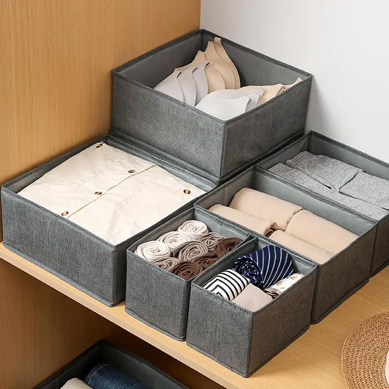 1pcs Closet Clothes Storage Box Organizer Pants Jeans Storage Box For Underwear Socks Wardrobe Detachable Storage Organizers