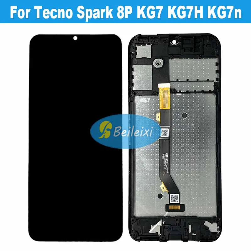For Tecno Spark 8P KG7 KG7H KG7n LCD Display Touch Screen Digitizer Assembly