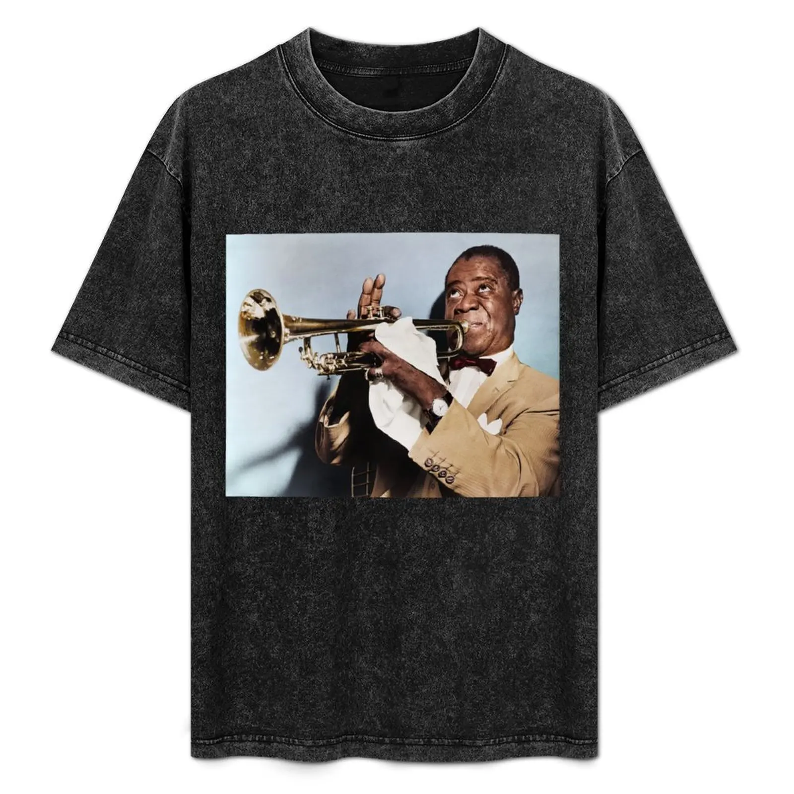 

Louis Armstrong, 1953 colorized T-Shirt shirts graphic tee cute clothes black t shirts for men