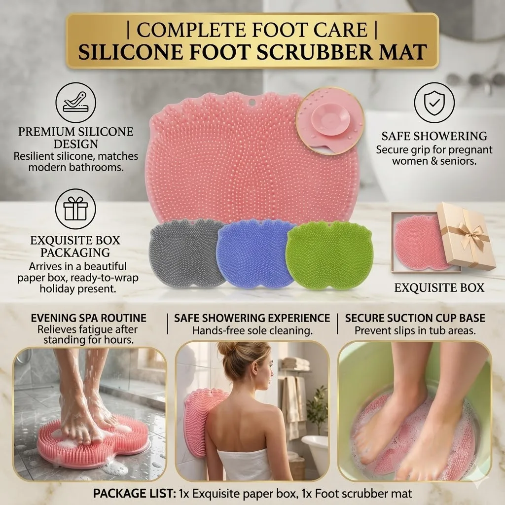 tapete-de-silicone-para-esfoliacao-dos-pes-com-caixa--almofada-de-massagem-antiderrapante-para-chuveiro--escova-de-limpeza-para-pes-para-idosos-e-gravidas