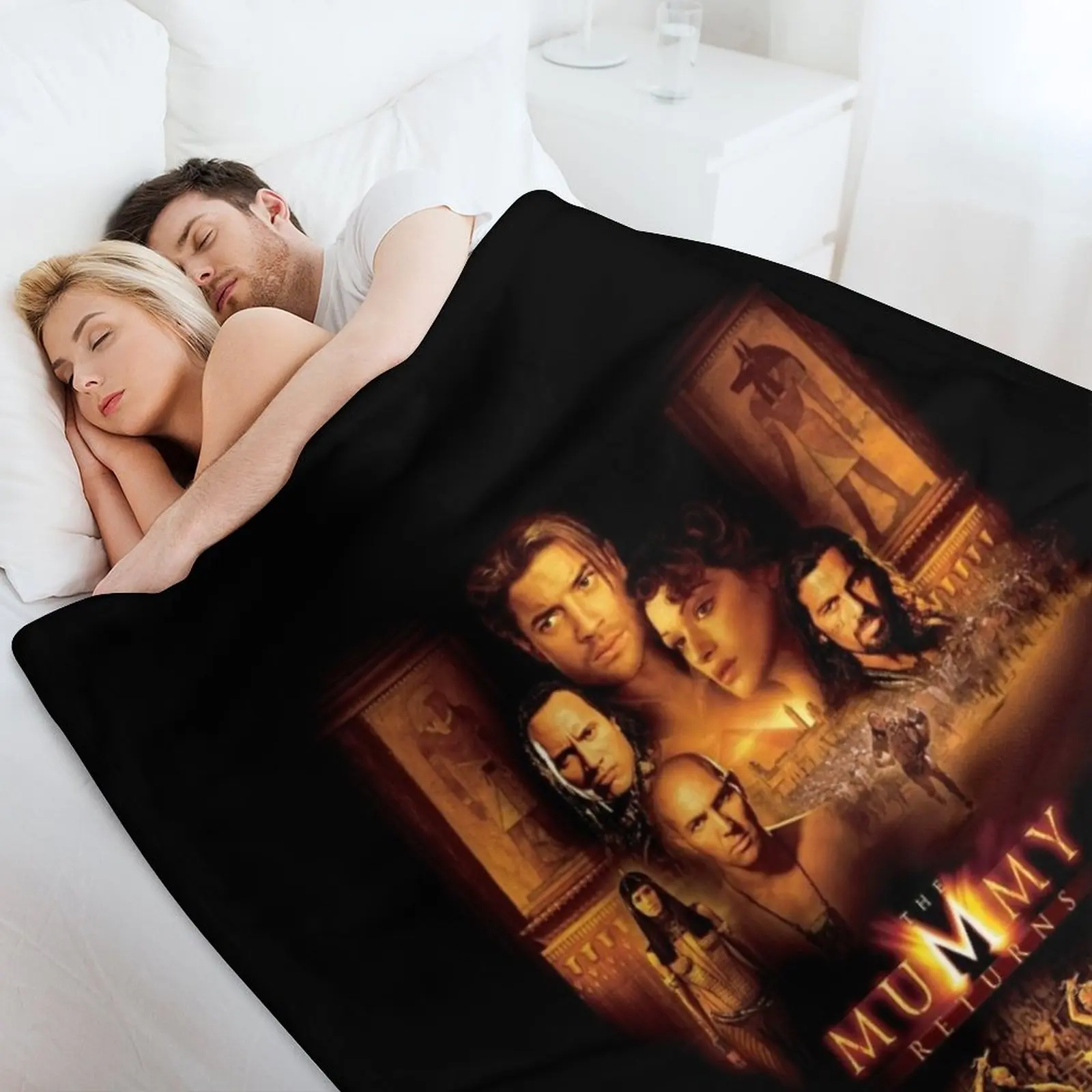 Copia de Key Art of The MUMMY RETURNS (2001) رمي بطانية Beautifuls للأطفال بطانيات رقيقة كبيرة جدًا