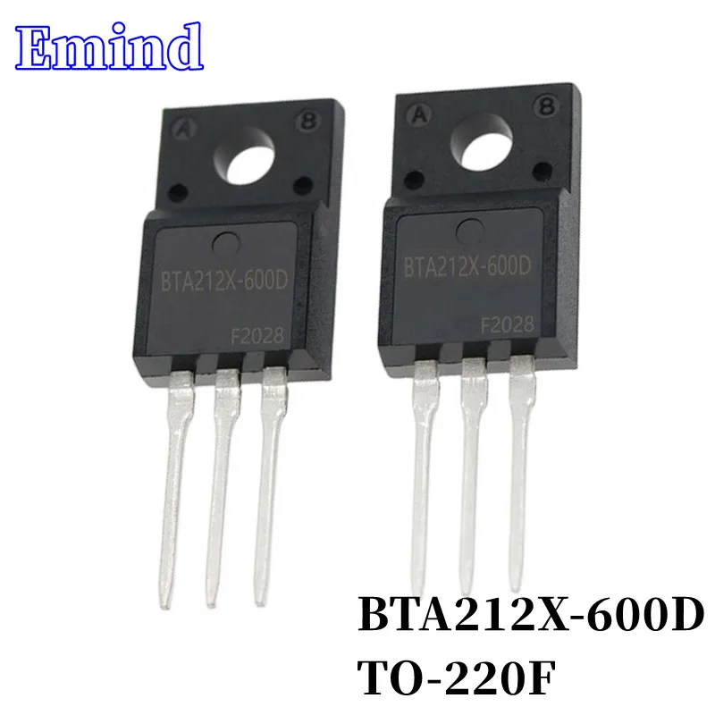 

5Pcs BTA212X-600D BTA212X Thyristor TO-220F Plastic Package 12A/600V DIP Triac Large Chip