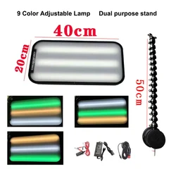 9 LED Car Dent Repair Lamp 3 Strips Line Board Paintless Dent Repair Tool Car Dent light Board car dent Tools LED Light