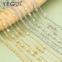 YEGUI,1m/lot,C428,chain,18k gold rhodium plated,copper,nickel free,hand made,diy bracelet necklace,charms,jewelry making