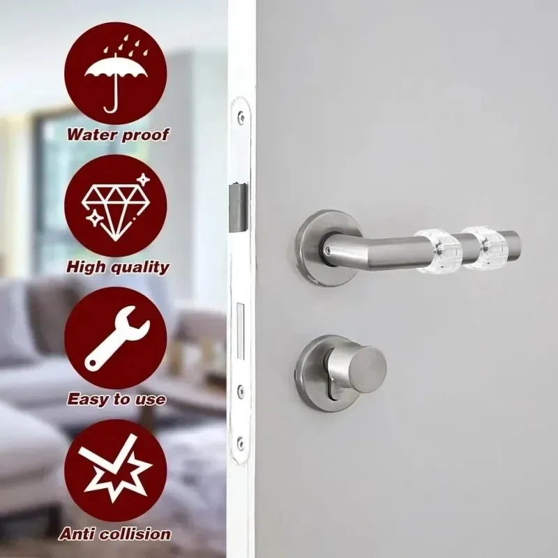 

Защита безопасности, дверной упор, прозрачная силиконовая ручка, защита для дома, дверной упор, домашняя фурнитура, защита от двери, движущаяся